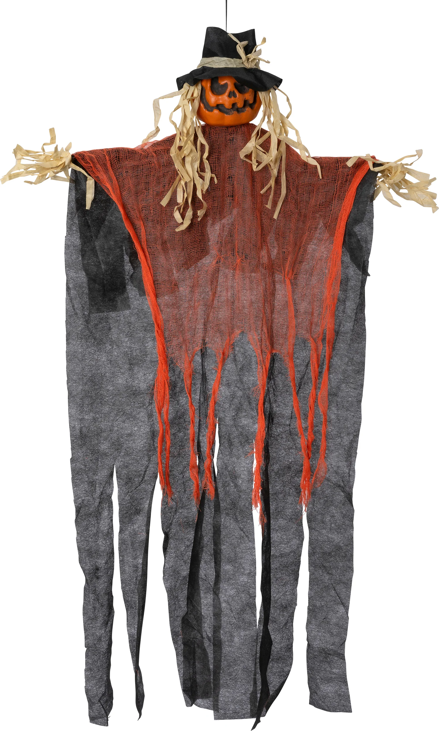 Intratuin vogelverschrikker zwart / oranje 64 x 10 x 90 cm