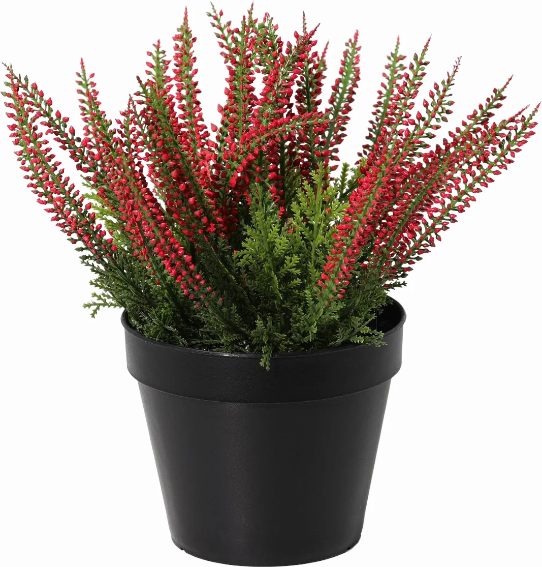 Intratuin kunstplant Struikheide rood D 12 H 23 cm