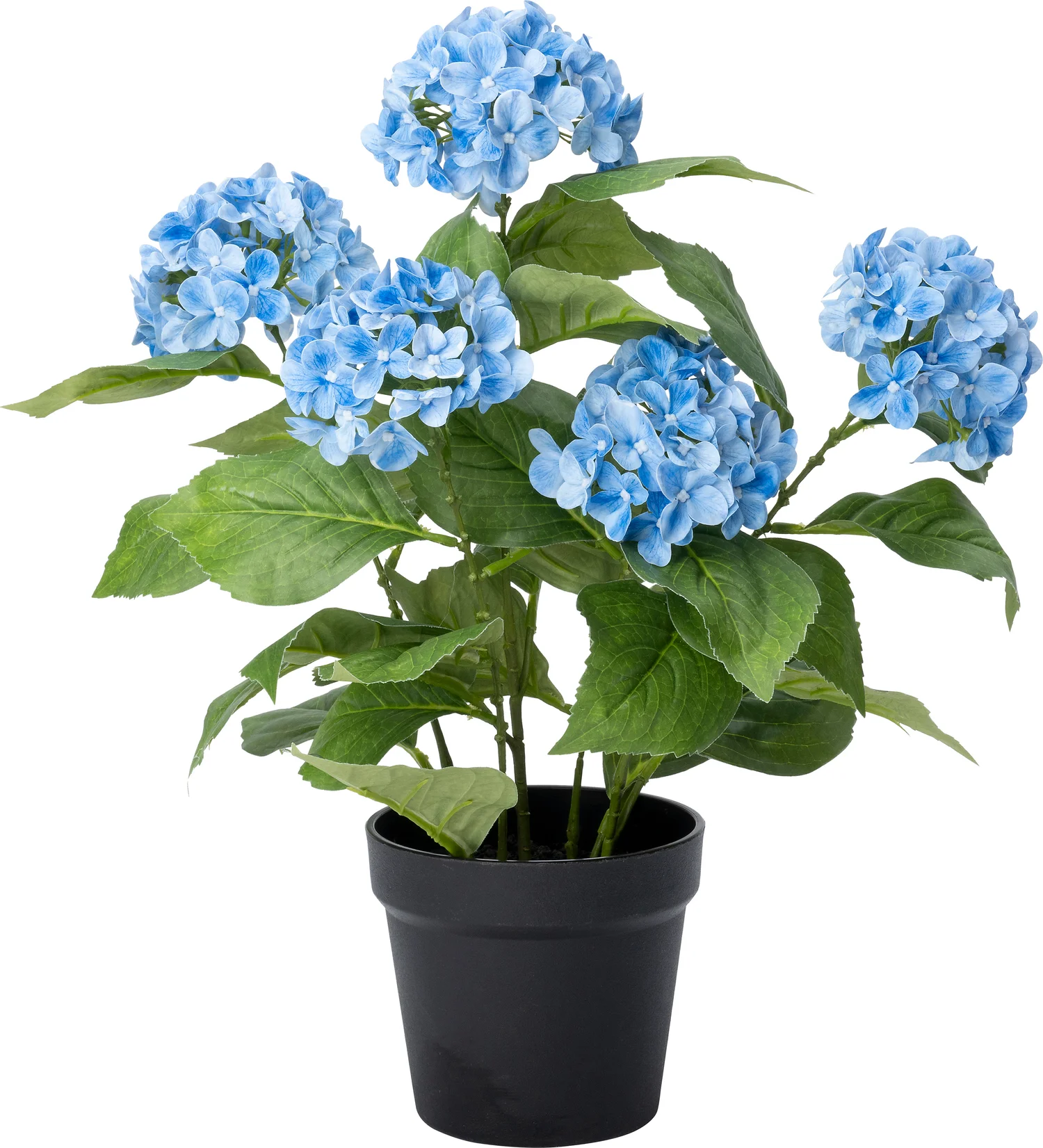 Intratuin kunstplant Hortensia blauw D 15 H 50 cm