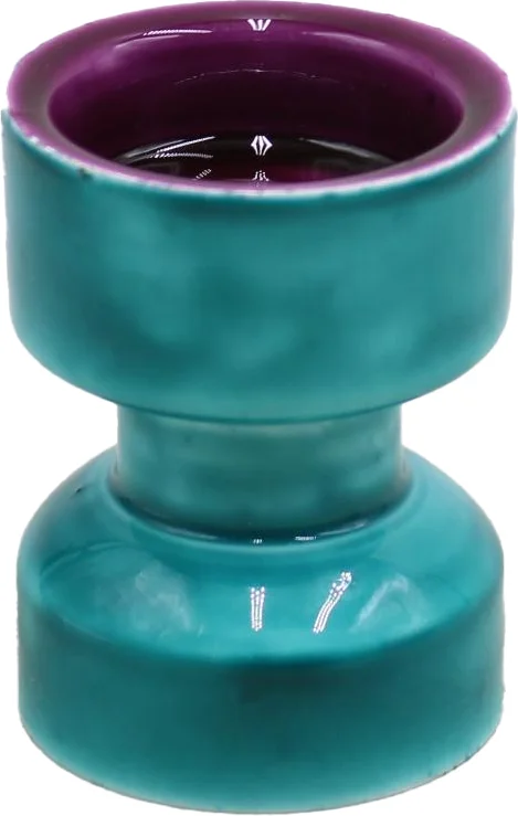Intratuin kandelaar Rico blauw / paars D 6 H 7 cm