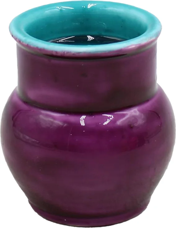 Intratuin kandelaar Rico paars / blauw D 6 H 7 cm