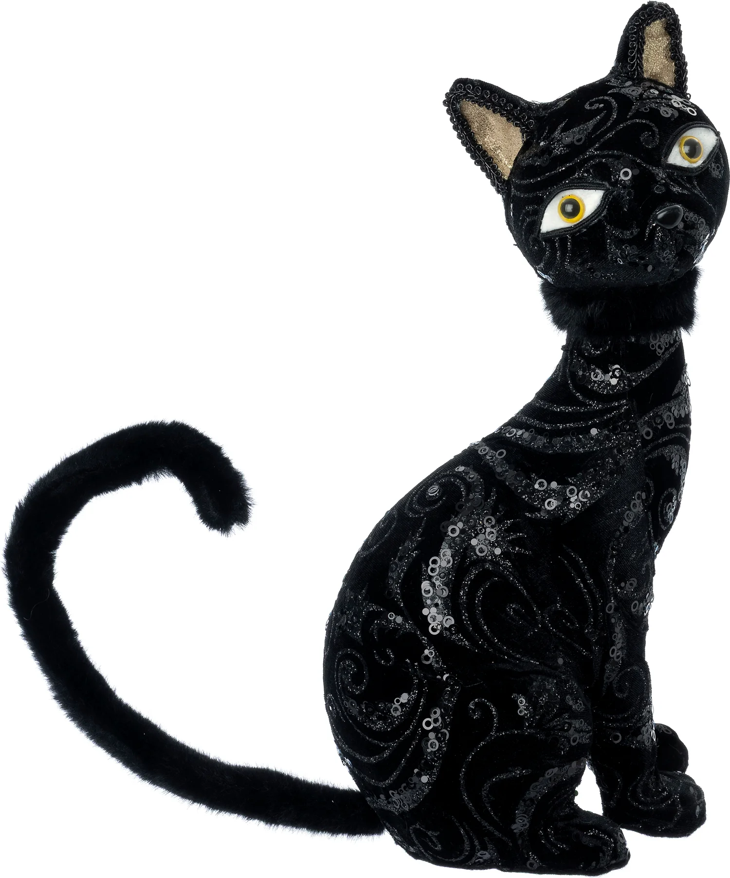 Intratuin halloween decoratie kat zwart 24 x 15 x 39 cm