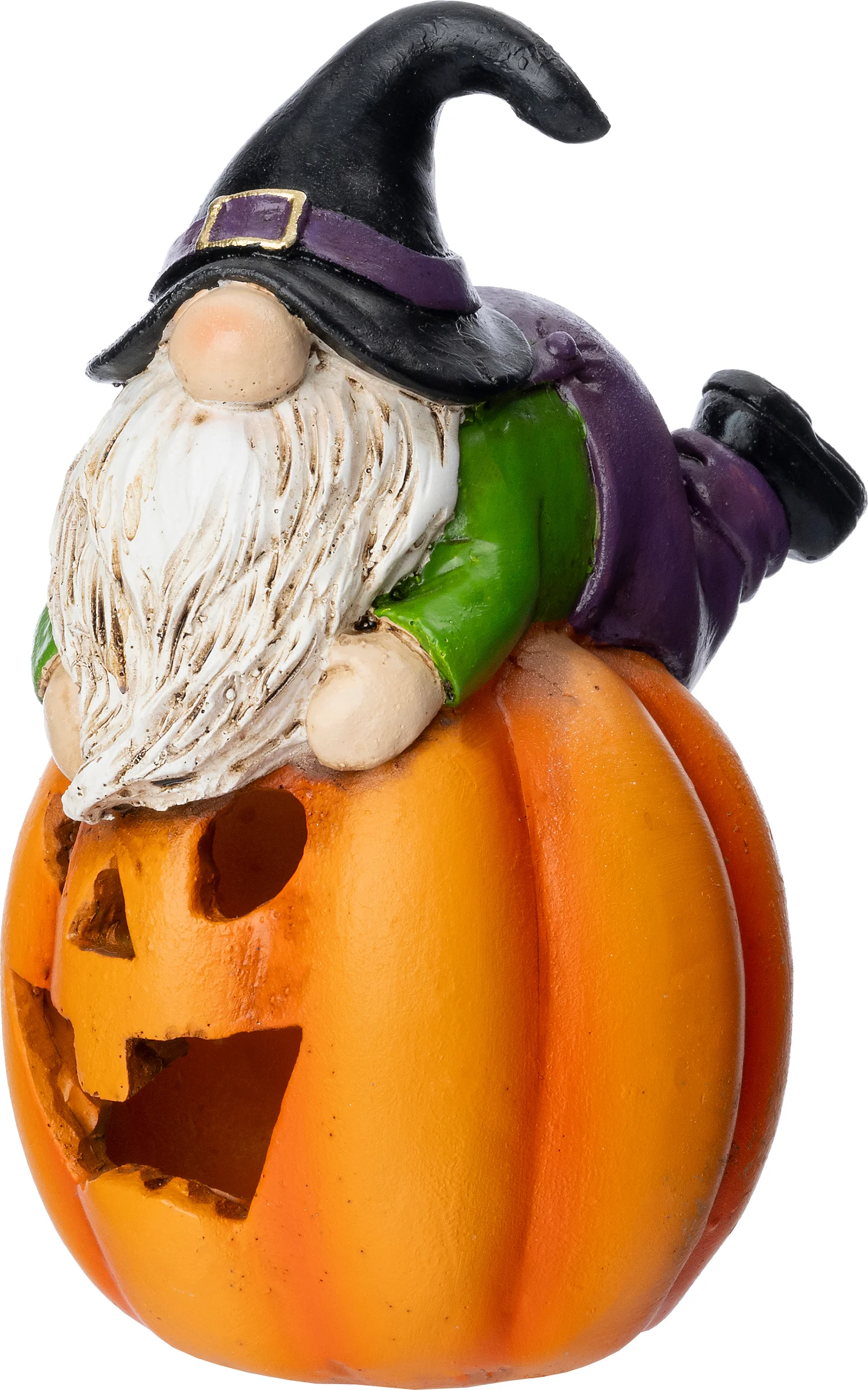 Intratuin halloween miniatuur pompoen gnoom 10,5 x 8,5 x 15 cm