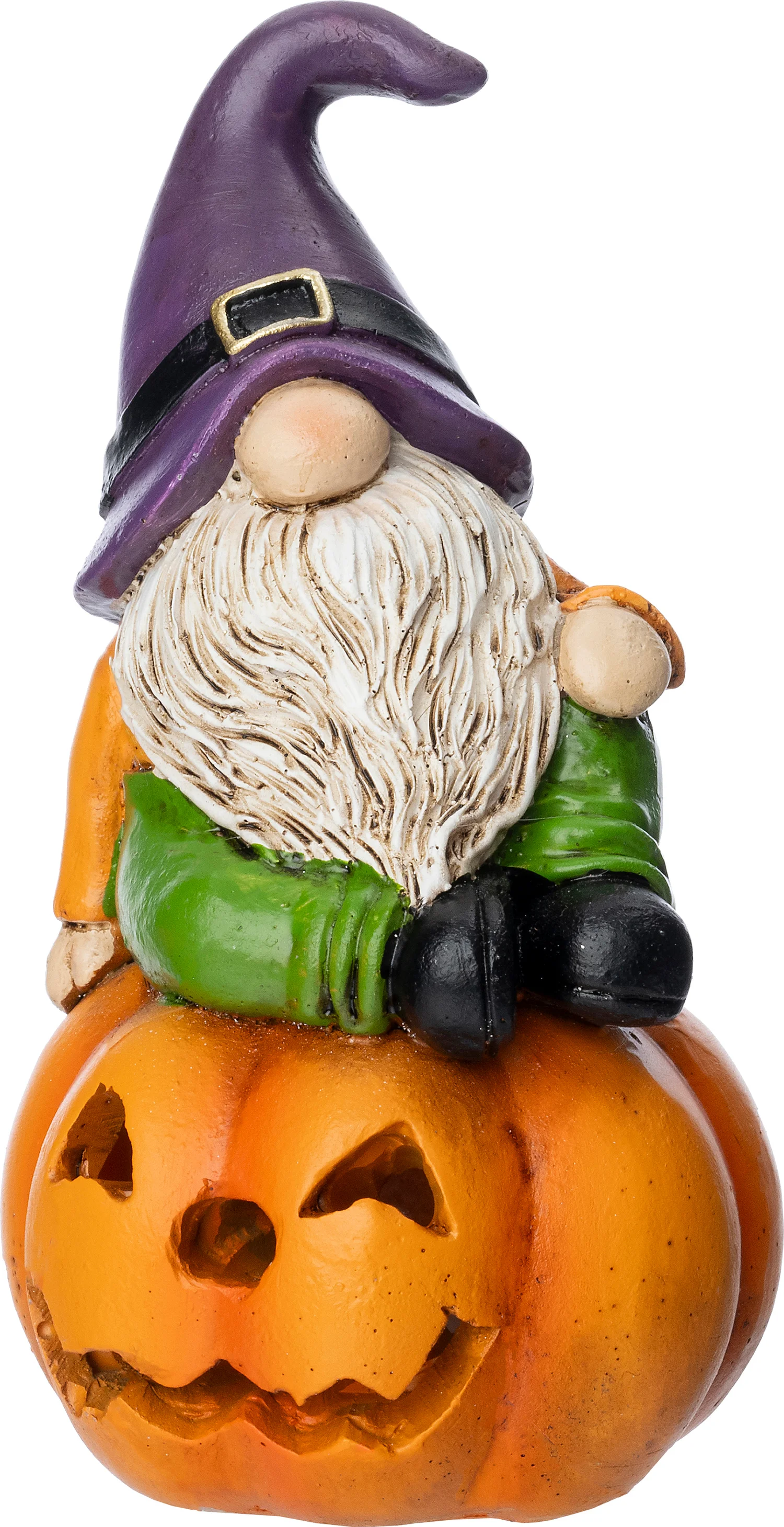Intratuin halloween miniatuur pompoen gnoom 8 x 8 x 15 cm