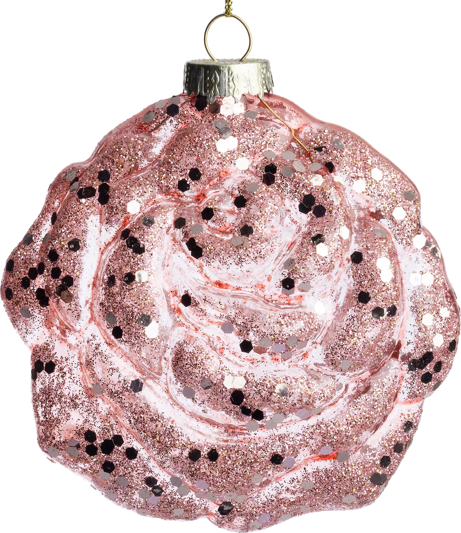 Intratuin kerstbal Roos roze D 10 cm