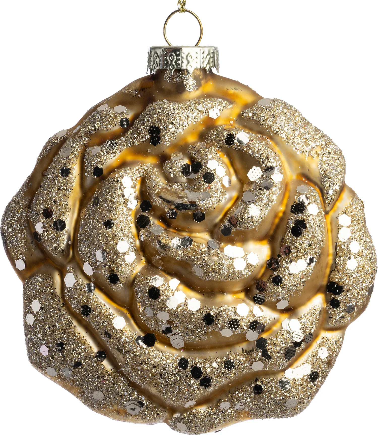 Intratuin kerstbal Roos beige D 10 cm