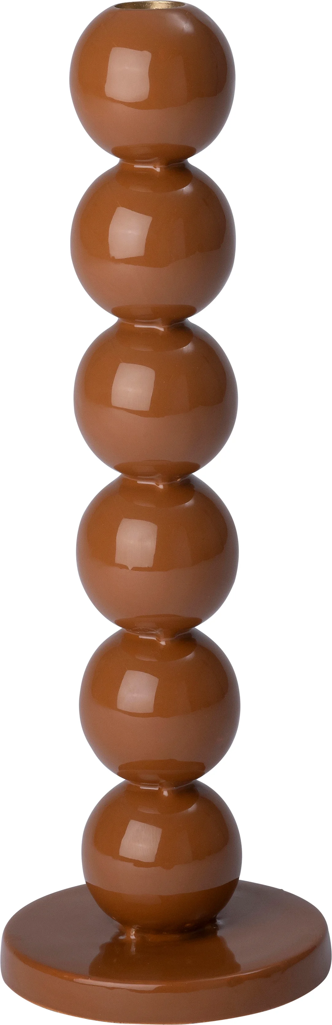 Intratuin kandelaar Yorik bruin D 10,5 H 32 cm