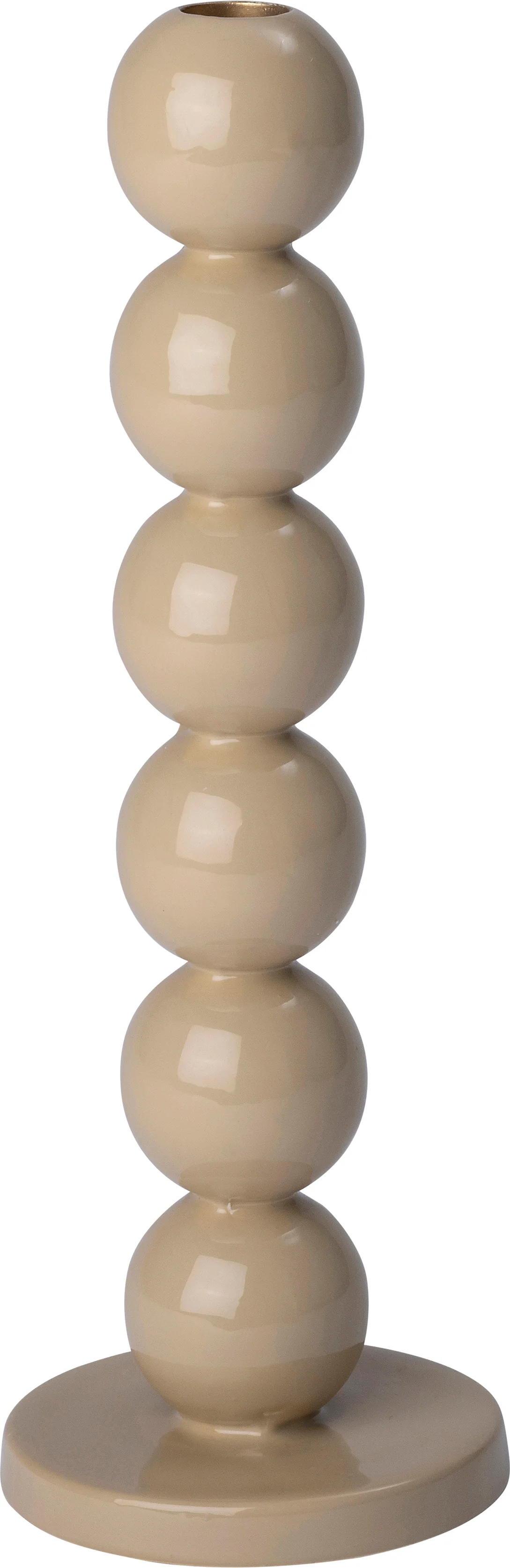 Intratuin kandelaar Yorik beige D 10,5 H 32 cm