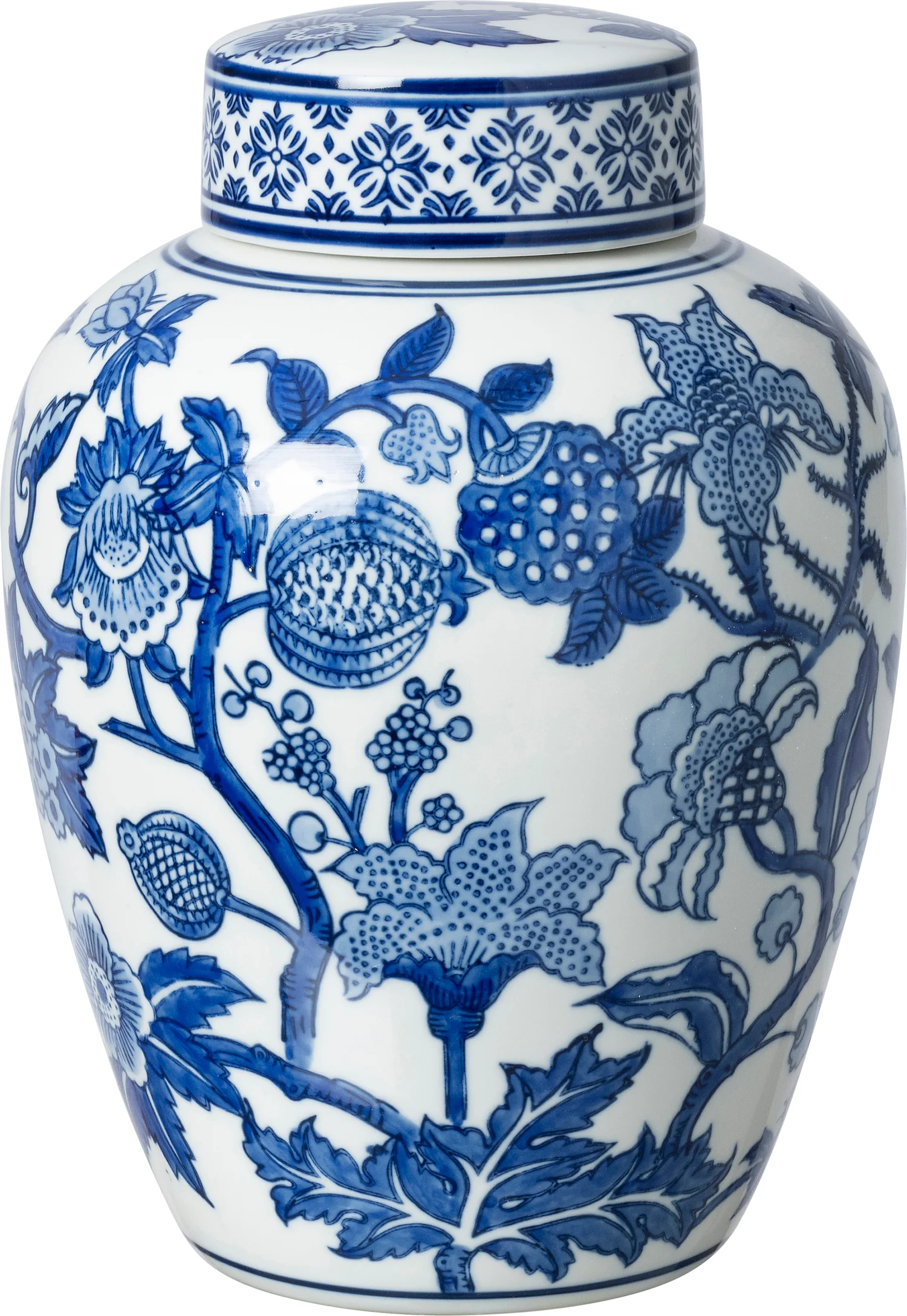 Intratuin karaf Nilla wit / blauw D 19 H 27 cm