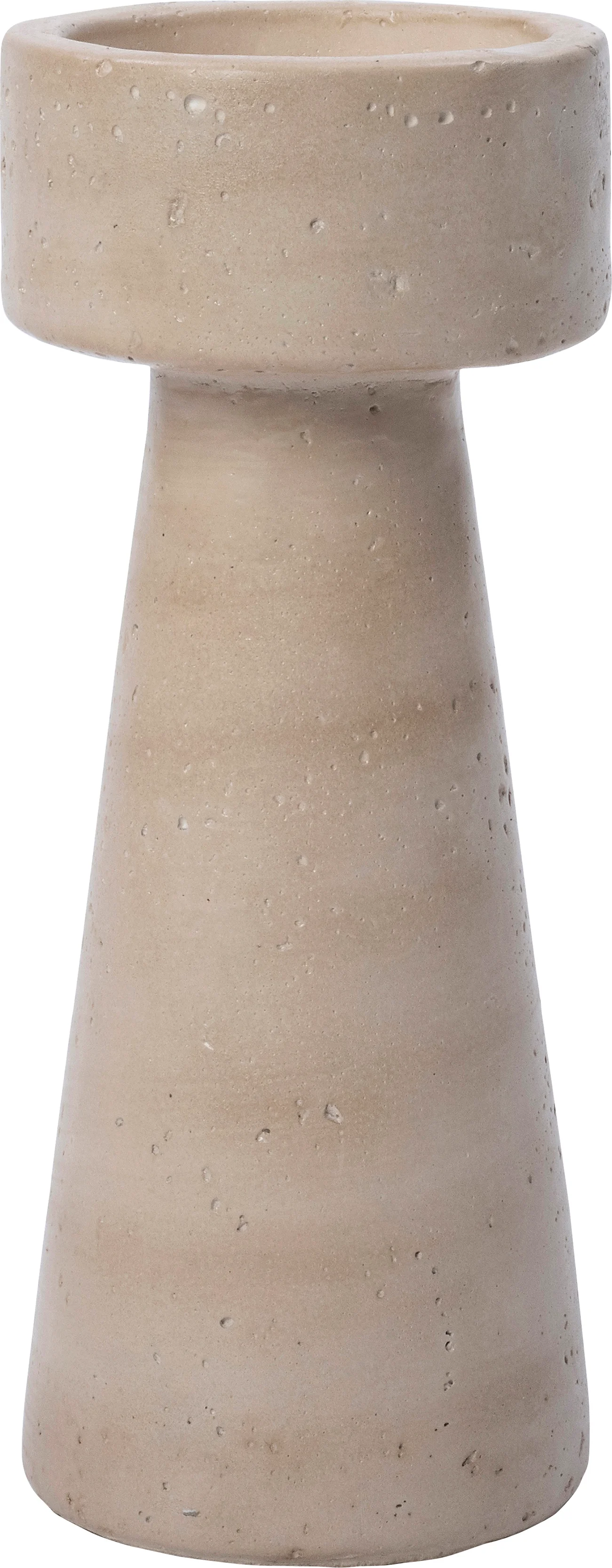 Intratuin kandelaar Cark beige D 10 H 25 cm