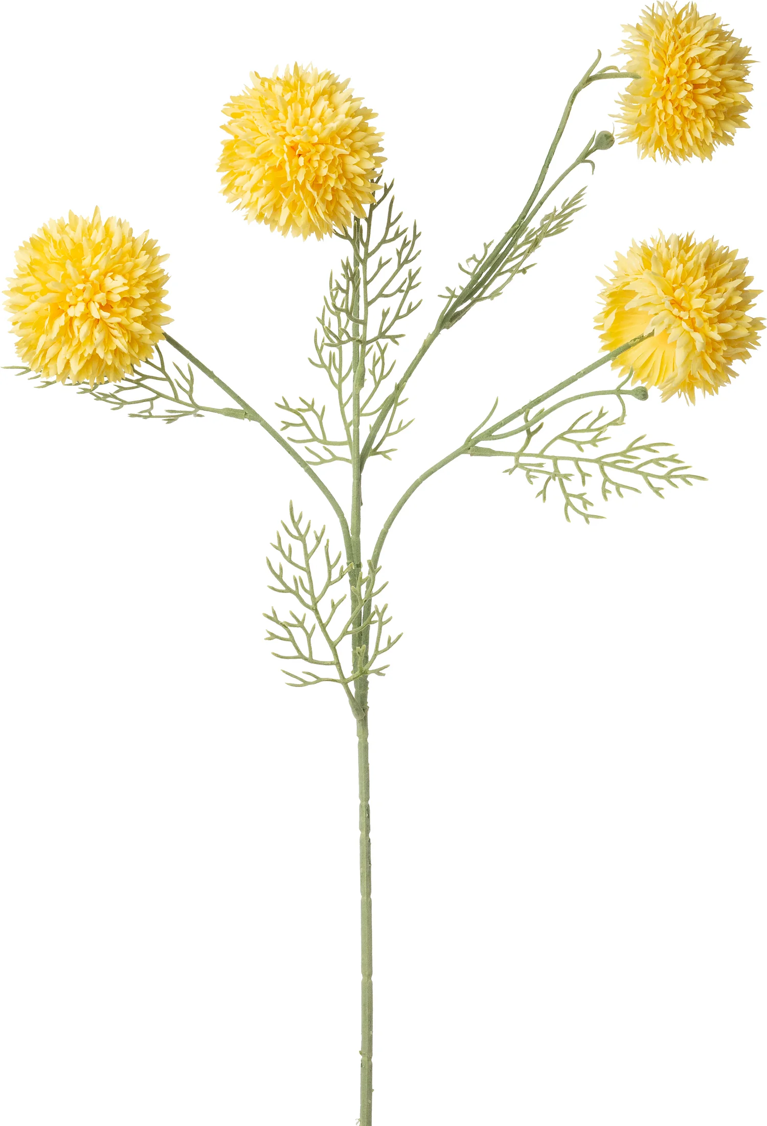 Intratuin kunstbloem Korenbloem geel H 78 cm
