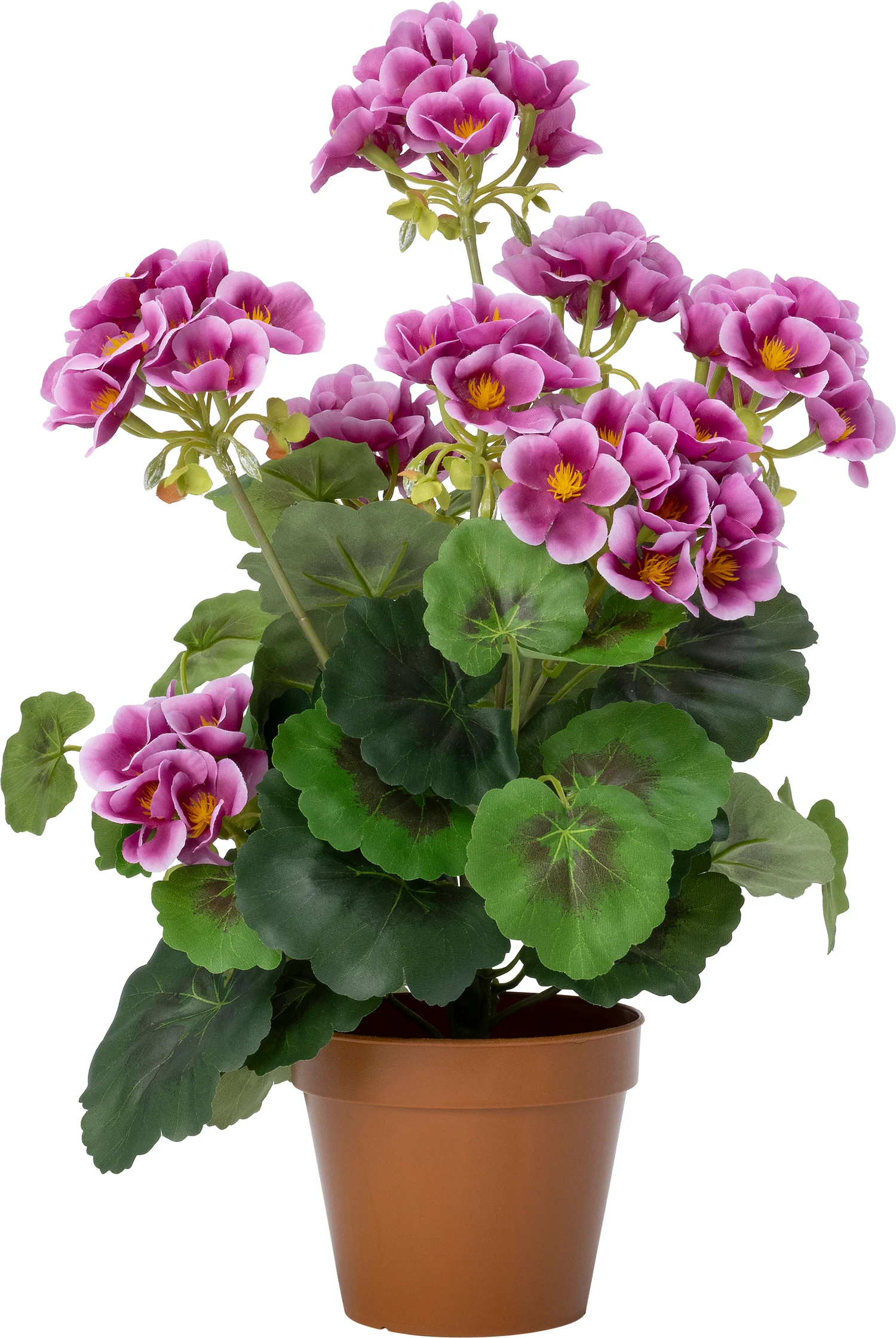 Intratuin kunstplant Tuingeranium roze D 12 H 43