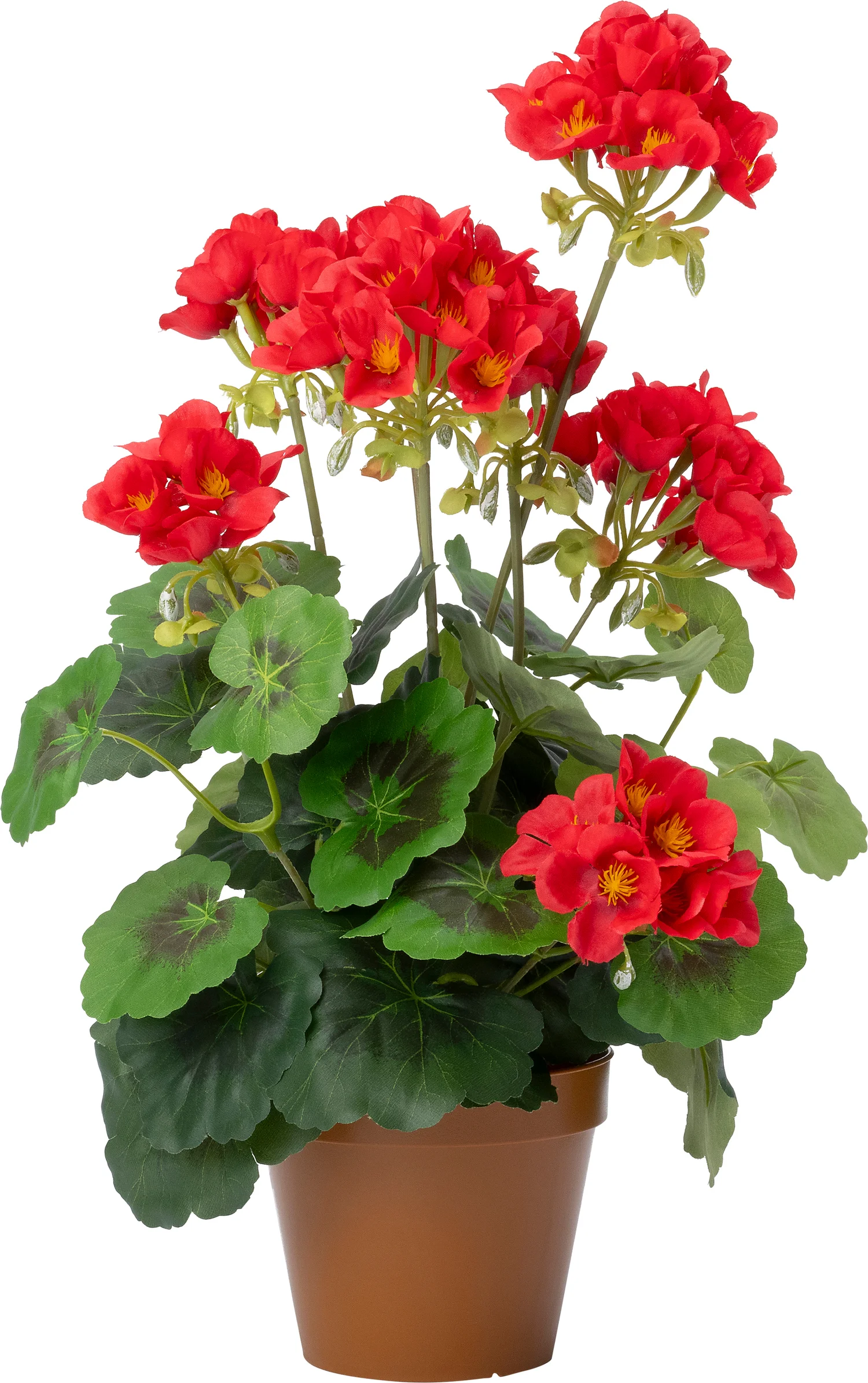 Intratuin kunstplant Tuingeranium rood D 8,5 H 34