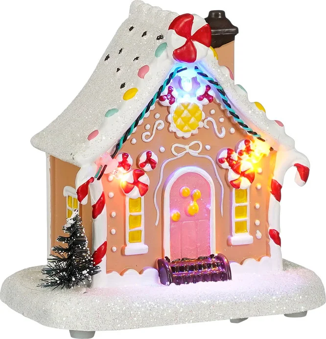 Luville Specials kersthuisje cake house (cake huisje) 10,5 x 7 x 10,5 cm