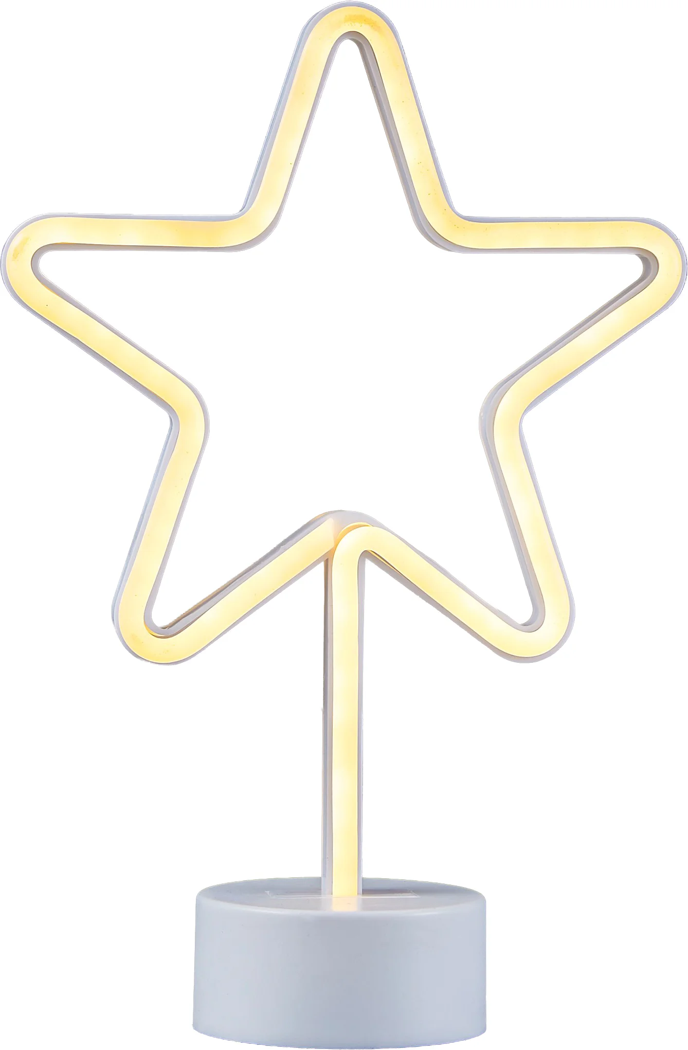 Luca Lighting tafellamp ster geel 20 x 8,5 x 29,5 cm